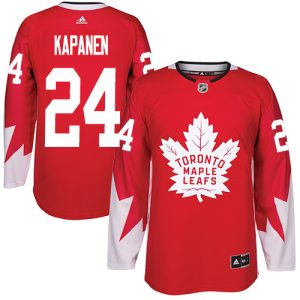 Kinder Toronto Maple Leafs Eishockey Trikot Kasperi Kapanen #24 Authentic Rot Alternate